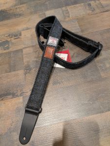 Harris Tweed Luxury Ukulele Strap - Blue/Grey #4