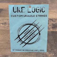 UKE LOGIC 43C Hard Tension Clear Fluorocarbon Low G Ukulele String (Soprano, Concert, Tenor)