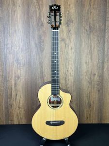 B-STOCK Kala KA-CTD-SSRW-BG-C Contour Deluxe Lattice Braced Solid Spruce/Rosewood Baritone Ukulele