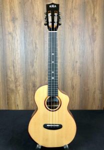 Kala Contour Series KA-CT-SSRW-TG-C Solid Spruce Top/Rosewood Tenor Cutaway Ukulele w/gigbag