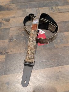 Harris Tweed Light Brown Herringbone Luxury Ukulele Strap