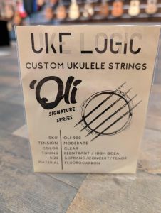 UKE LOGIC OLI-900 'Oli Collaboration High-G Sop/Con/Ten Clear Fluorocarbon Ukulele Strings
