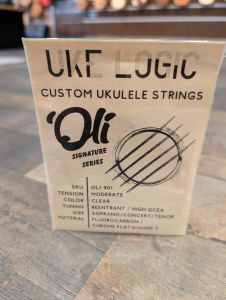 UKE LOGIC OLI-901 'Oli Collaboration High-G Wound-C Sop/Con/Ten Clear Fluorocarbon Ukulele Strings
