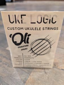 UKE LOGIC OLI-903 'Oli Collaboration Low-G Wound C Sop/Con/Ten Clear Fluorocarbon Ukulele Strings