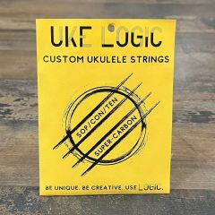 UKE LOGIC H-BGA4-C Hard Tension Baritone Low D Clear Fluorocarbon Strings with Smoothwound Low D