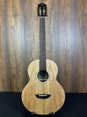 Flight CARABAO LITE-M Solid Mango Top Electro Acoustic Baritone Ukulele w/Gigbag #5560