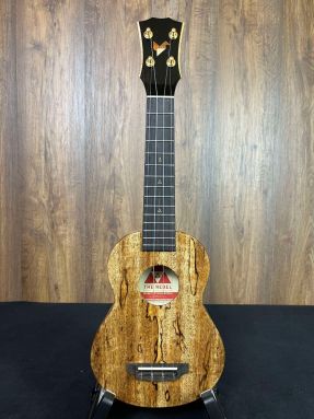 The Rebel Creme Brulee Soprano Slimline Ukulele Solid Mango with gigbag #2