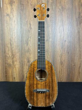 Ohana Custom USA DCP-KOA Hawaiian Koa Concert Pineapple Ukulele w/Hard Case 190355p