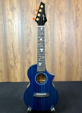 Enya EUC-M6 Blue All Solid Mahogany Concert Ukulele w/Deluxe Gigbag