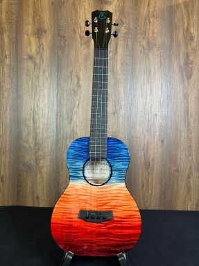 Kanile'a Ilikai-T Solid Flamed Maple Tenor Ukulele #28452