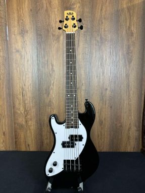 Kala KA-SB-BK-FS-LH Solid Body 4-String Fretted Left Handed Ubass Jet Black w/gigbag