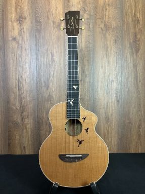 L.Luthier Manga C EQ Electro Tenor Ukulele Solid Cedar & Mango in gigbag #2