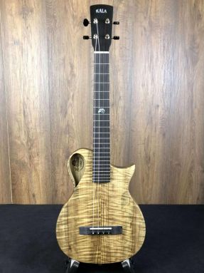 Kala Revelator NSL-T Flamed Myrtle and Korina Tenor Ukulele w/Gigbag #38981124