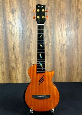 Enya EUT Feather Natural Tenor Electro Ukulele Solid Mahogany with gigbag