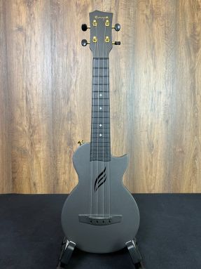 Enya Nova U Mini Black Polycarbonate/Carbon Fiber Soprano Ukulele with accessories