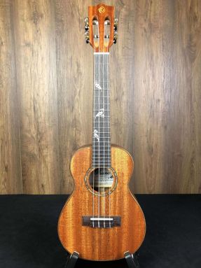 B-STOCK Ohana CK32 Concert Ukulele All Solid Mahogany Abalone Slotted Headstock