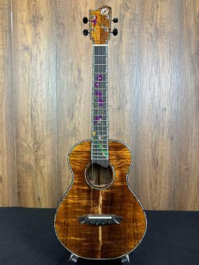 Ohana Custom USA DT-KOA HUMMINGBIRD - Premium Hawaiian Koa Tenor Ukulele w/Hard Case #190308p