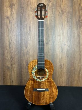 Snail S60T All Solid Flamed Acacia Tenor Ukulele with Gigbag #1
