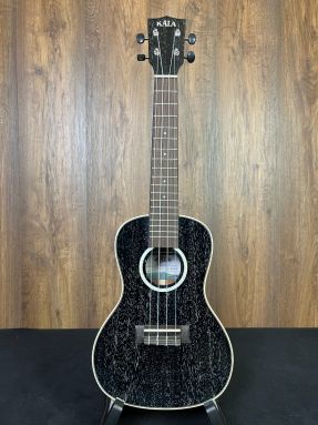 Kala KA-SDH-C All Solid Mahogany "Salt & Pepper Doghair" Concert Ukulele w/gigbag