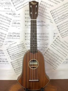 B-STOCK Ohana SKB35 Soprano Bell Ukulele All Solid Mahogany