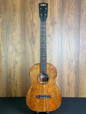 Kala KA-CM-BE Curly Mango Electro Satin Finish Baritone Ukulele