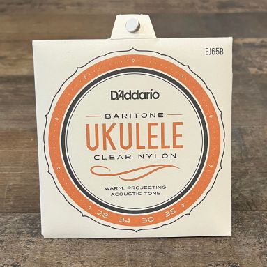 D'addario EJ65B Pro Arte Custom Extruded Baritone Uke Strings Wound 4th and 3rd