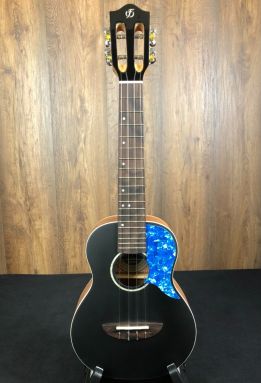 Flight IRIS Solid Spruce Top Concert Ukulele w/Padded Gigbag - Black