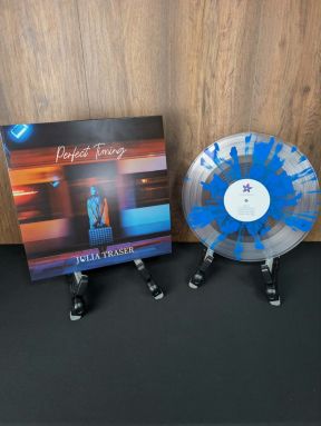 Julia Traser Perfect Timing Limited Edition Blue Splatter 12'' Heavyweight Vinyl Record