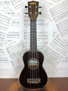 Kala KA-EBY-S Striped Ebony Limited Edition Soprano Ukulele