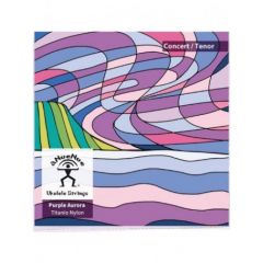 AnueNue AS-PACT Purple Aurora Titanio Nylon Concert/Tenor High G Ukulele Strings