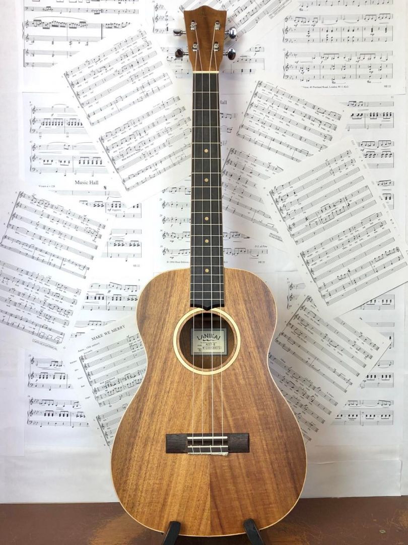 Lanikai ACST-B Solid Acacia Top Baritone Ukulele With Gigbag